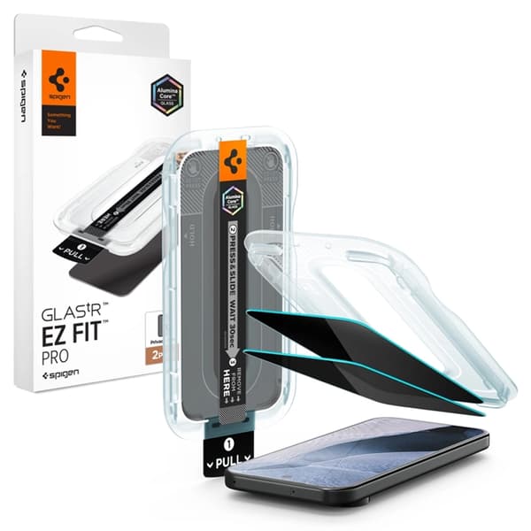 [2-Pack] Spigen Google Pixel 10/11 Skärmskydd Härdat Glas Privacy