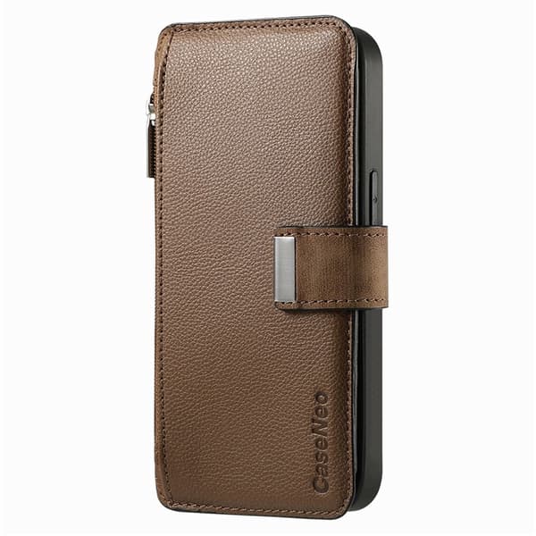 Caseneo Plånboksfodral För Galaxy S26 Plus Magnetic Läder - Brun Brun