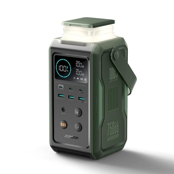Joyroom Powerbank 75000mAh 100W 3xUSB-C 3xUSB-A - Grön Grön