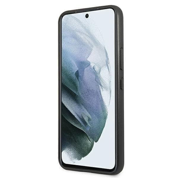 Mercedes Læder Stars Pattern Skal Galaxy S22 Plus - Sort Black