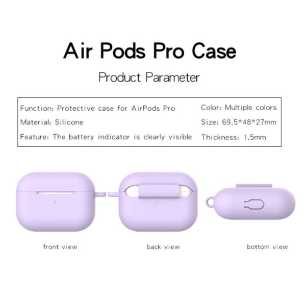 5in1 Silicone Skal Airpods Pro - Svart