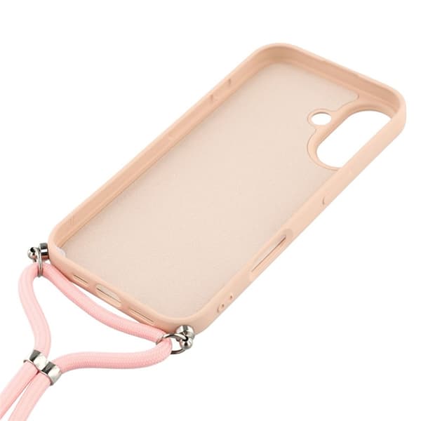 Mobilskal till iPhone 17 Med Axelrem - Rosa Rosa