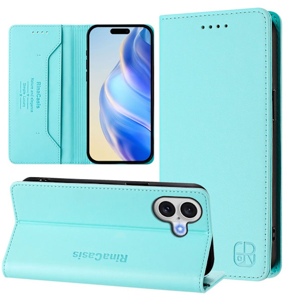 RINACASIS iPhone 17 Plånboksfodral RC01 RFID - Mintgrön Grön