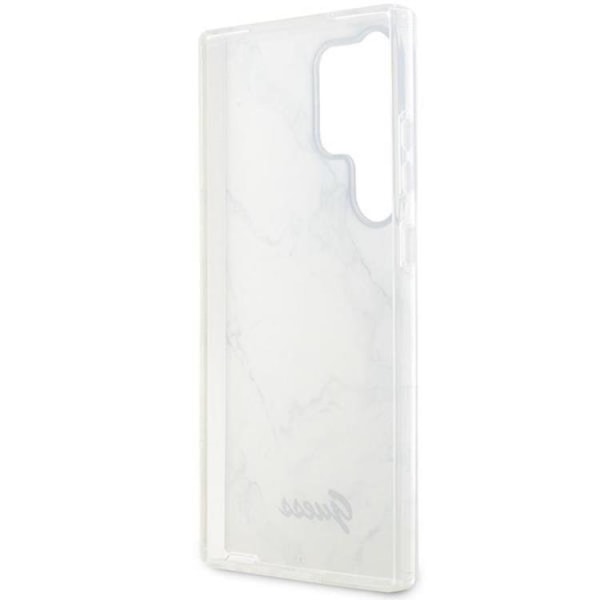Guess Galaxy S23 Ultra Mobile Case Marble - valkoinen