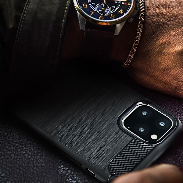 Galaxy A71 4G Skal Forcell Carbon Mjukplast - Svart Svart