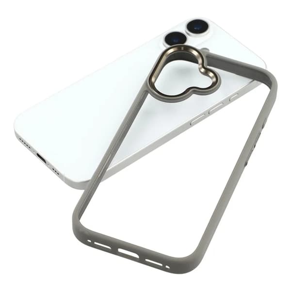 FULEXIN Mobilskal till iPhone 17 Crystal Clear - Titangrå Grå