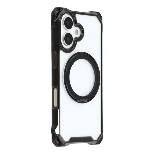 Mobilskal till iPhone 17 MagSafe Ring Kickstand - Svart Svart