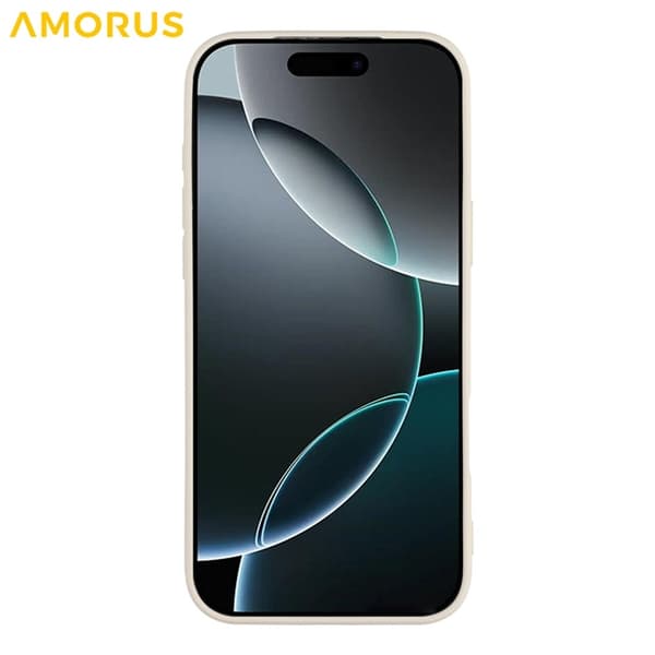 AMORUS Mobilskal till iPhone 17 Pro Precise Cutouts TPU Fiber - Vit Vit