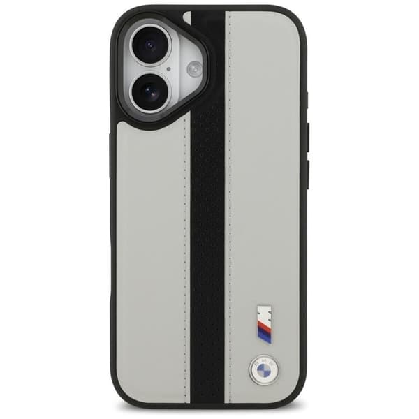BMW Mobilskal till iPhone 17 MagSafe M Perforated Stripe Logo - Grå Grå