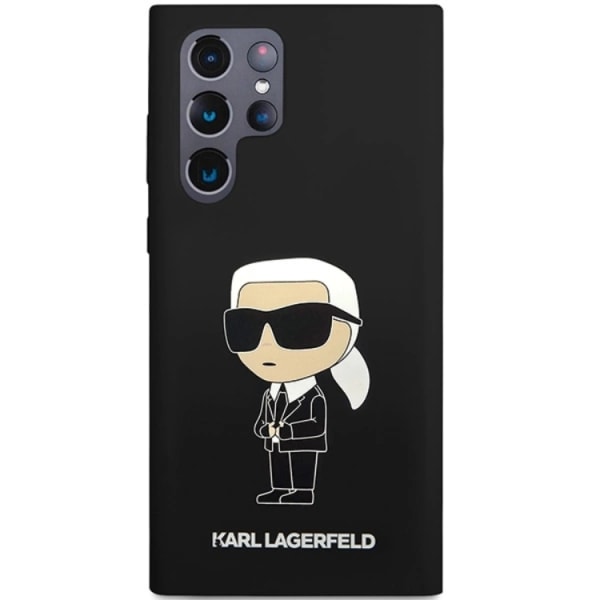 Karl Lagerfeld Galaxy S24 Ultra Mobil Taske Silikone Iconic - Sort