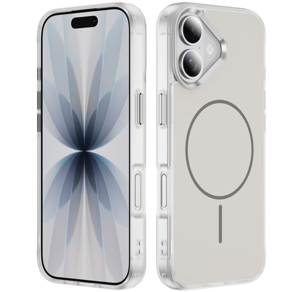 Mobilskal till iPhone 17 MagSafe Skin Touch TPU PC - Vit Vit