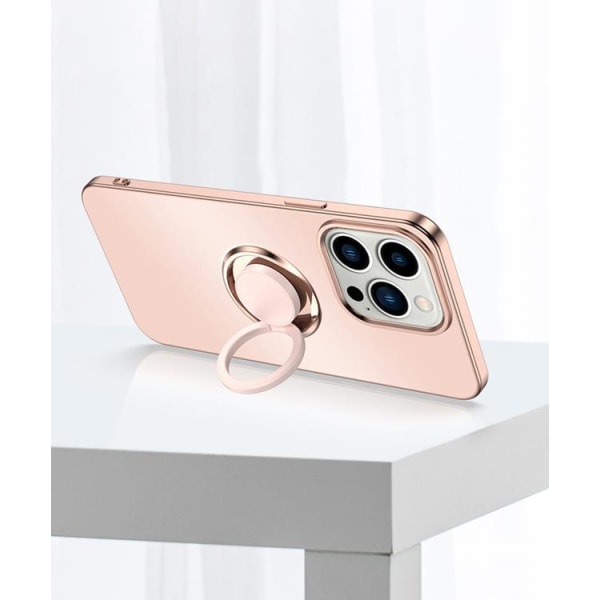 iPhone 14 Pro Mobilskal Ringholder Electroplating Kickstand - L