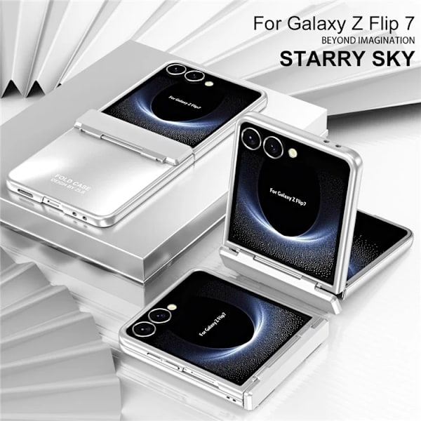 Mobilskal till Galaxy Z Flip7 Electroplating - Silver Silver