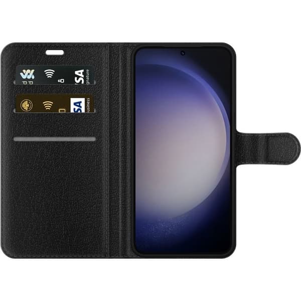 Plånboksfodral till Samsung Galaxy S23 med Blommigt