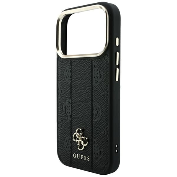Guess Mobilskal För iPhone 18 Pro Max/17 Pro Max Magsafe Stripe Peony 4G Logo