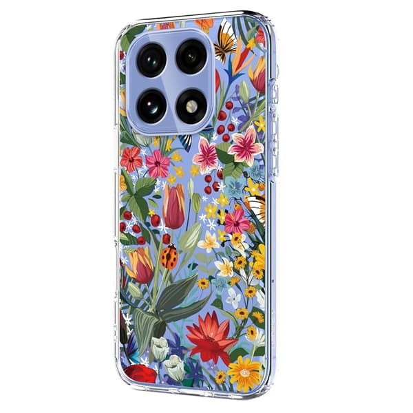 Mobilskal till OnePlus 15 Butterfly Floral Pattern Lila