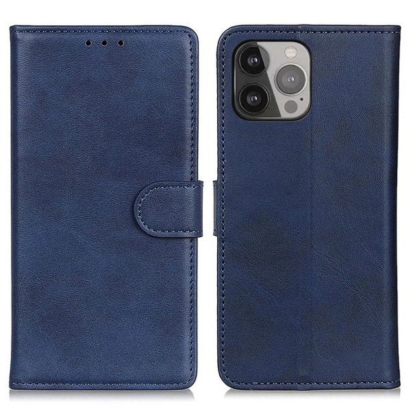iPhone 15 Pro Plånboksfodral Skyddande - Blå