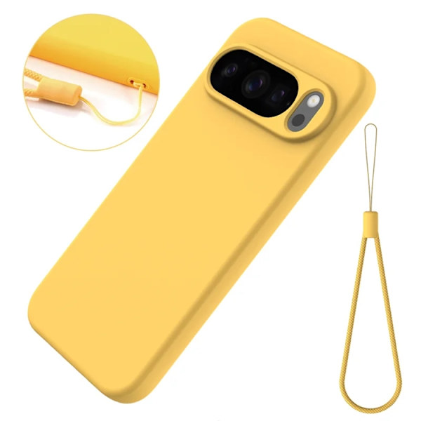 Mobilskal till Google Pixel 10 Pro Liquid Silikon - Gul Gul