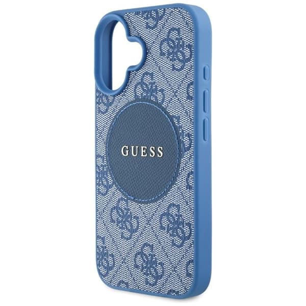Guess telefontaske til iPhone 16 MagSafe 4G Circle - Blå