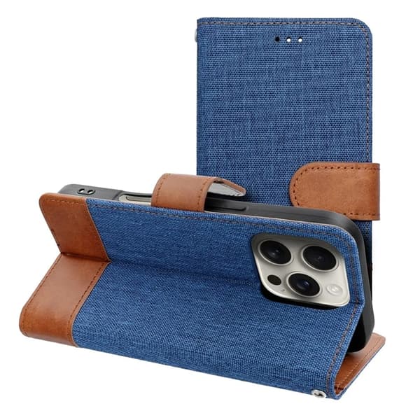 iPhone 16e Pung Taske Jeans - Blå Blå