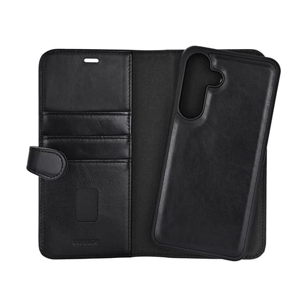 BUFFALO Telefontaske Læder 2-i-1 Sort - Samsung S25 FE 5G