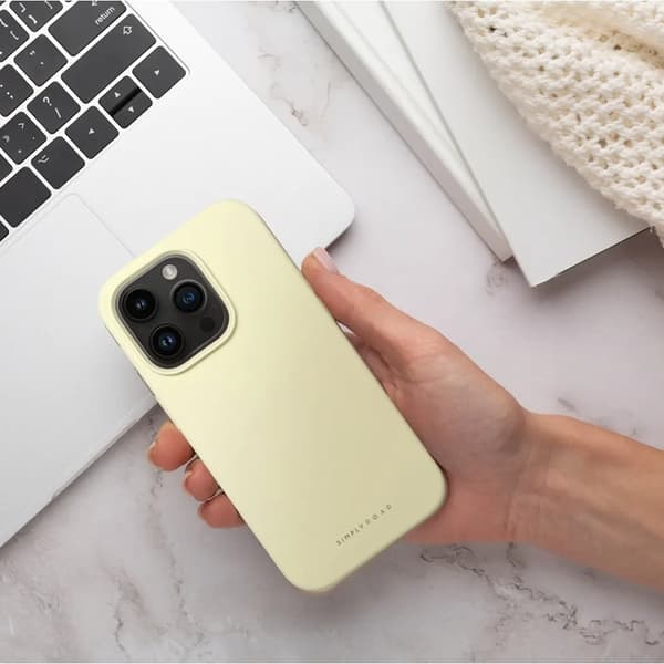 Telefontaske til iPhone 16e Cloud Skin - Lysegul Gul