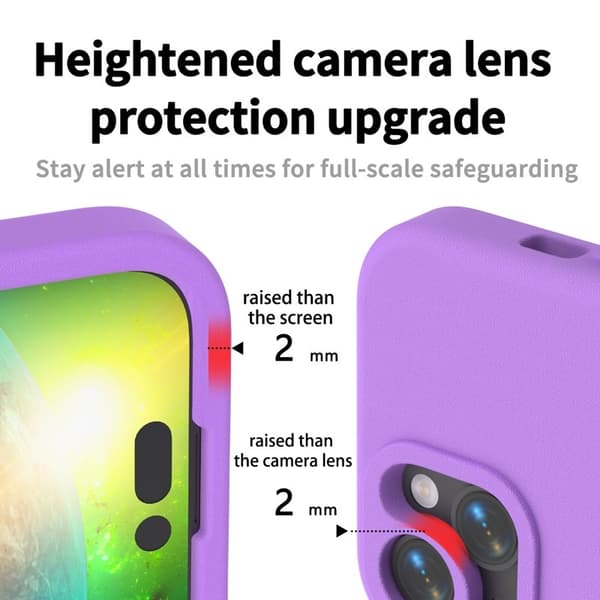 Mobilskal till iPhone 15 Shockproof EVA - Lila Lila