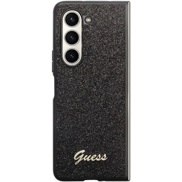 Guess Galaxy Z Fold 5 matkapuhelimen suojakuori, nahkainen 4G Triangle Strass - kulta
