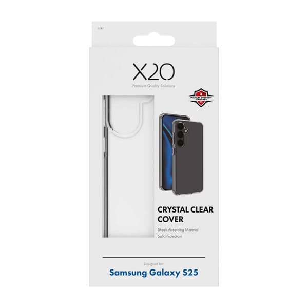 X2O Crystal Clear Skal Samsung Galaxy S25 Klar
