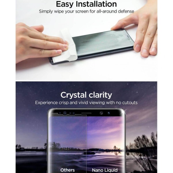 Spigen skärmskydd Glas.Tr Nano Liquid