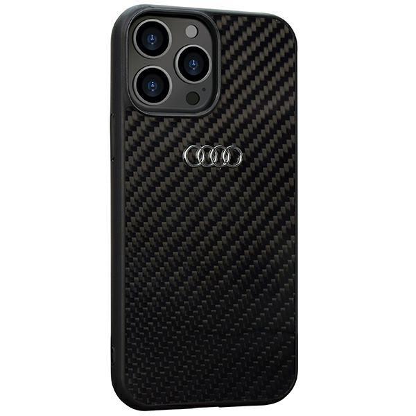 Audi iPhone 13/13 Pro Mobile Cover Carbon Fiber - musta