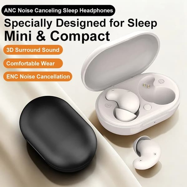 In-Ear Trådlös Hörlurar S1 White Noise ANC IPX5 Bluetooth - Vit