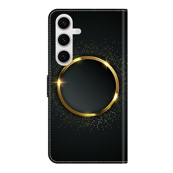 Samsung Galaxy S26 Plånboksfodral Konstläder - Guld Ring
