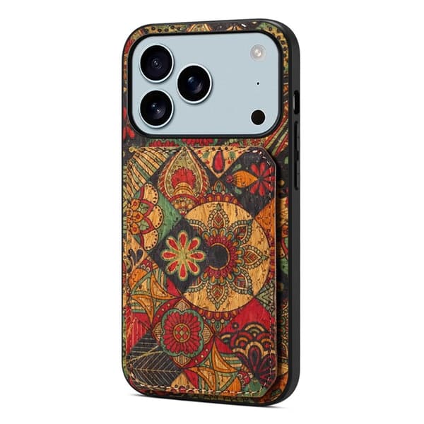 Mobilskal till iPhone 17 Pro Korthållare Blommor - Höst / Gul Gul