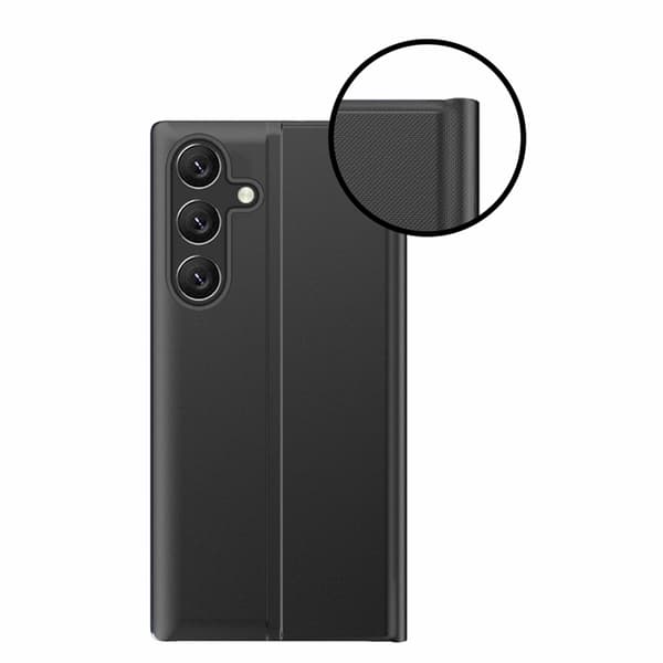 Galaxy S25 Plus Etui Sleep View med Flap - Blå Blå