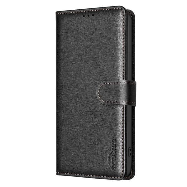 BINFEN Samsung Galaxy S26 Pro Plånboksfodral RFID Skydd Konstläder - Svart