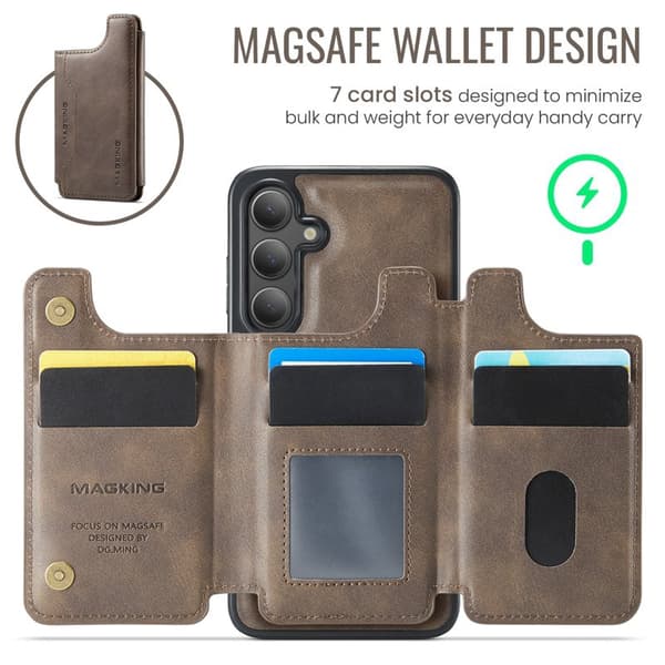 MAGKING Mobilskal för Samsung Galaxy S26 Plus Magnetiskt PC + TPU - Kaffe