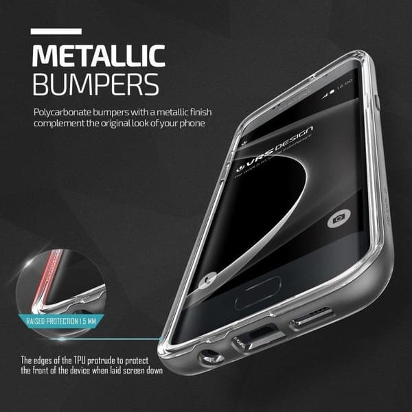 Verus Crystal Bumper Cover til Samsung Galaxy S7 Edge - Sort Black
