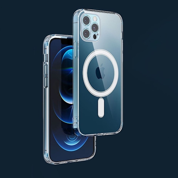 iPhone 12 Pro Skal Clear Magsafe Hårdplast Transparant