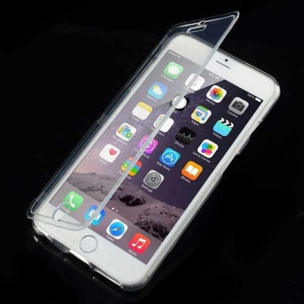 Flexiskal + Front Flap Case till Apple iPhone 6(S) Plus - Transparent Transparent