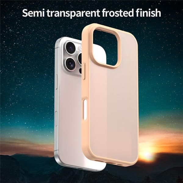 Mobilskal till iPhone 16 Pro Max Skin Touch Matte - Rosa Rosa