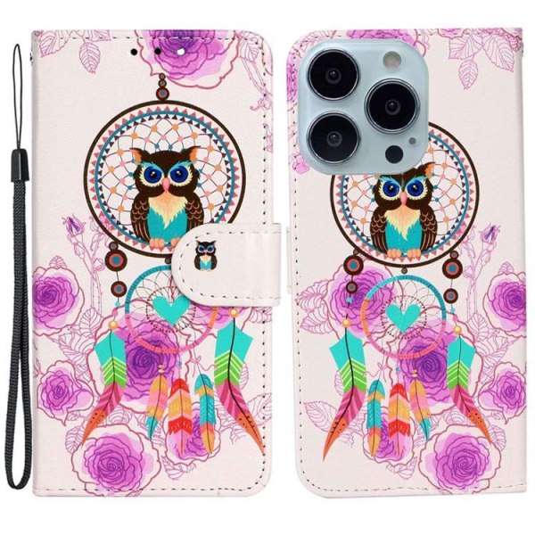 iPhone 14 Pro Wallet Case Folio Flip - Owl Chime
