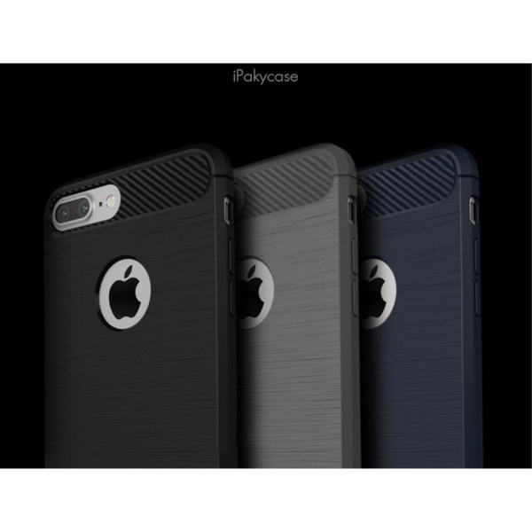 TPU iPaky -kuori iPhone 7 Plus -puhelimelle - harmaa Grey