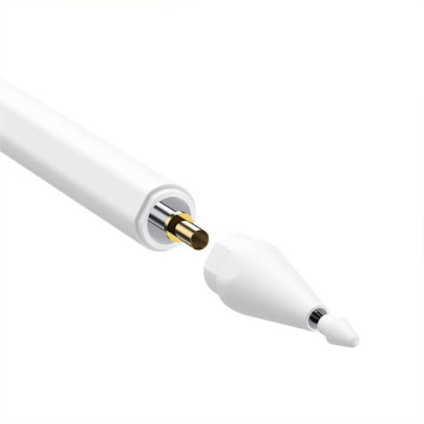 Baseus Smooth Writing 2 Stylus Penna med LED-indikator - Vit Rosa
