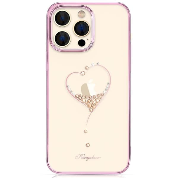 Kingxbar iPhone 14 Plus Skal Wish - Rosa Crystals Rosa