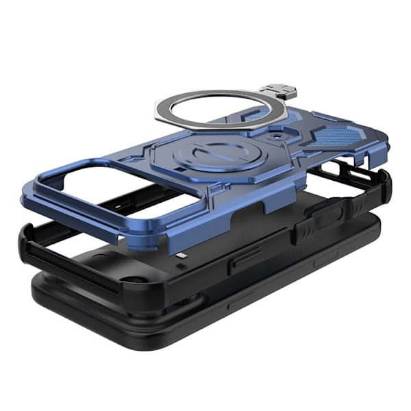 Mobilskal till iPhone 17 Pro Rotating Kickstand - Mörkblå Blå