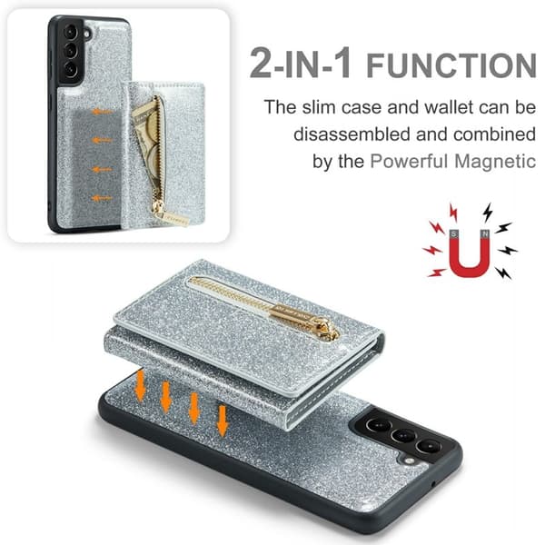 DG.MING M3 Series Mobilskal till Samsung Galaxy S22 5G Silver