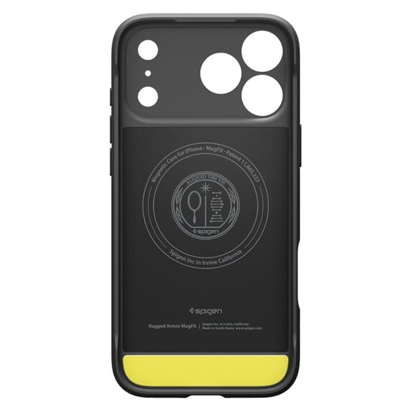 Spigen telefontaske til iPhone 17 Pro Max Magsafe Rugged Armor - Mat Sort Svart