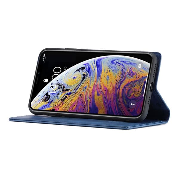 LC.IMEEKE Mobilskal till iPhone XS Max KonstLäder - Blå
