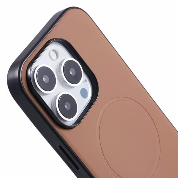 X-LEVEL Mobilskal till iPhone 16 Pro MagSafe PC+TPU+PU Guld